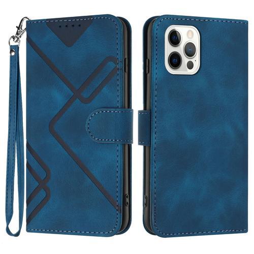 Coque Pour Iphone 15 Pro,Etui En Cuir Pu Portefeuille Coque Avec Fe... on Productcaster.