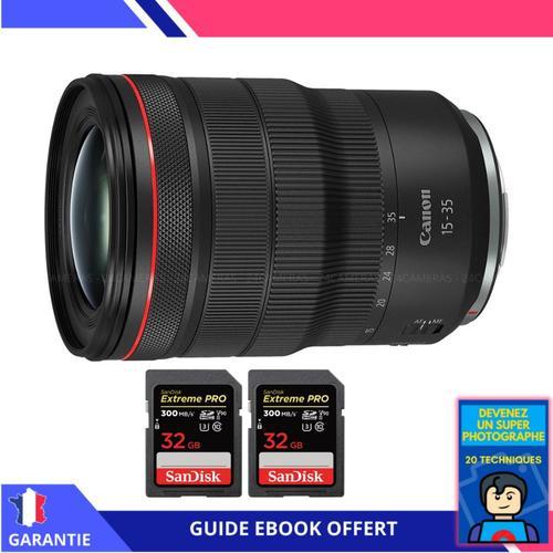 Canon RF 15-35mm f/2.8L IS USM + 2 SanDisk 32GB UHS-II 300 MB/s + E... on Productcaster.