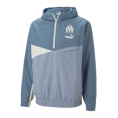 Om Veste Coupe Vent Bleu Homme Foot Puma Woven Hoody on Productcaster.