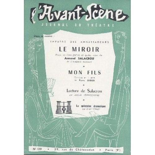 L'avant-Scène N° 139:Le Miroir. Mon Fils on Productcaster.