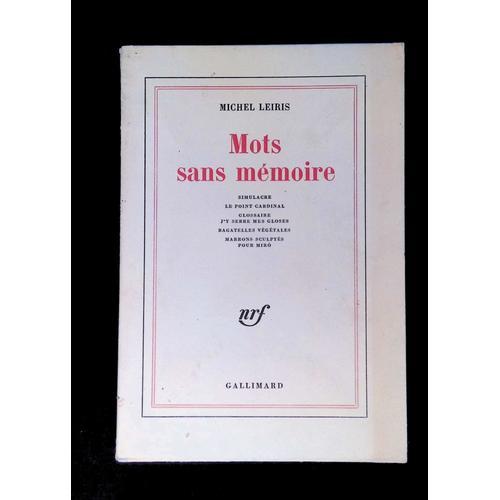 Mots Sans Mémoire on Productcaster.