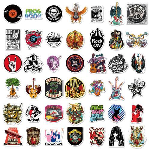 200pcs Musique rock Sticker on Productcaster.