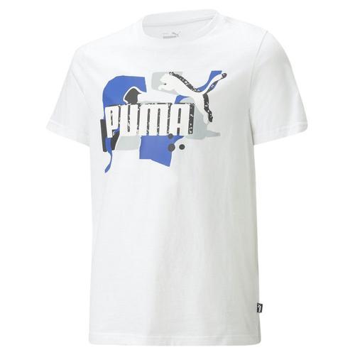 T-Shirt Blanc Garçon Puma Ess+ Art on Productcaster.