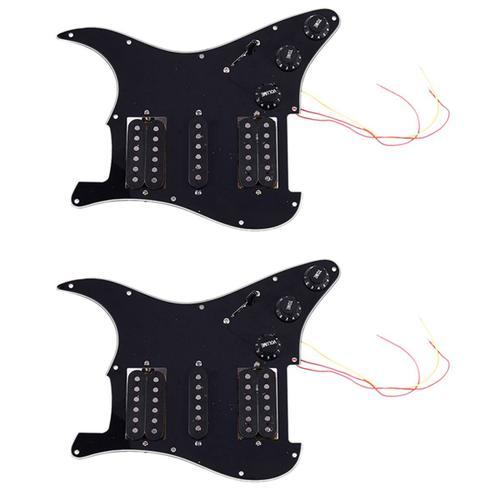 2x Chargé Pickguard Pour Guitare Électrique Précâblé 11 Trous Micro... on Productcaster.