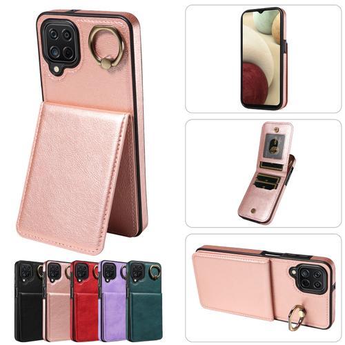 Coque Compatible Samsung Galaxy A12,Etui En Cuir Pu Pochette Portef... on Productcaster.