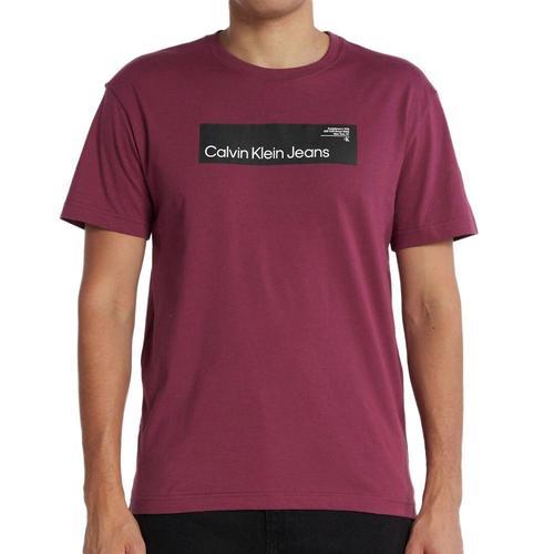 T-Shirt Violet Homme Calvin Klein Jeans Hyper Real on Productcaster.