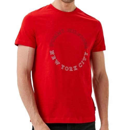 T-Shirt Rouge Homme Tommy Hilfiger Monotype Roundle on Productcaster.