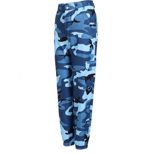 "Sarouel imprim¿¿ Camouflage pour femme, manchette de pied ¿¿lastiq... on Productcaster.