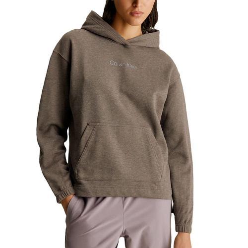 Sweat Marron Femme Calvin Klein Jeans Hoodie on Productcaster.