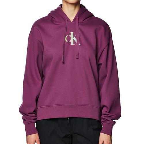 Sweat À Capuche Violet Femme Calvin Klein Jeans Gradient on Productcaster.