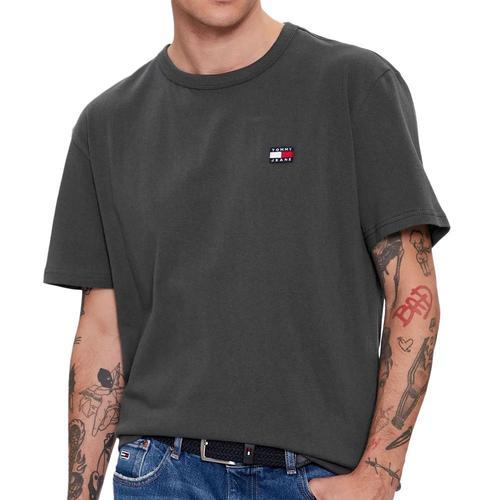 T-Shirt Gris Homme Tommy Hilfiger Classique on Productcaster.