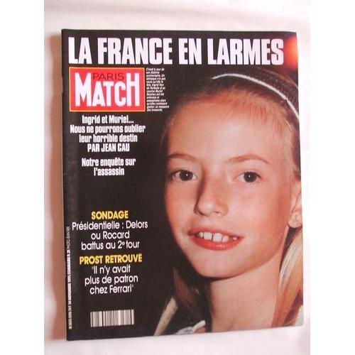 Paris Match N° 2216 : La France En Larmes on Productcaster.