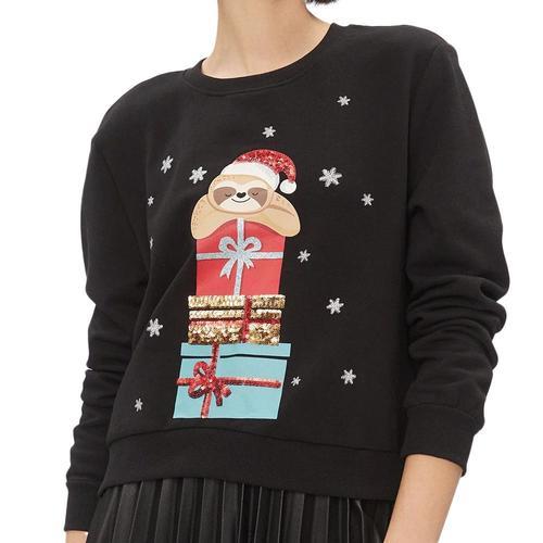 Sweat De Noel Noir Femme Only Onlyda Christmas on Productcaster.