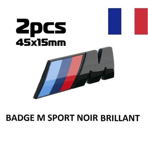 Badge Logo Bmw M Sport Noir Brillant 45mm Emblème Malle Série 1 2 3... on Productcaster.