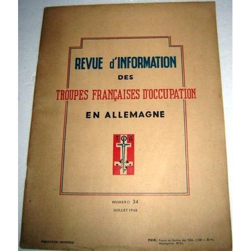 Revue D'information Des Troupes Françaises En Allemagne / Juillet 1... on Productcaster.