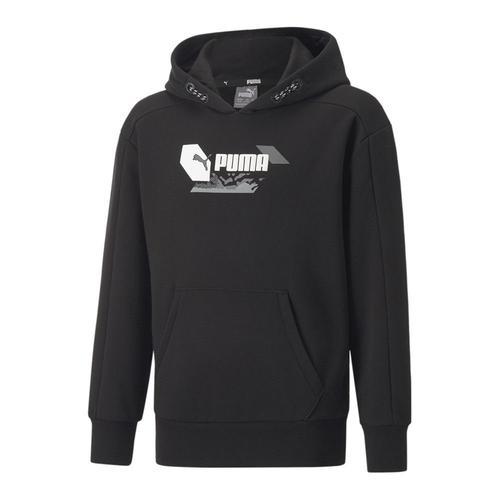 Sweat À Capuche Noir Garçon Puma Alph 670105 on Productcaster.