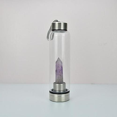 500ml - Violet - Bouteille D'eau En Cristal Naturel De 500ml, Ancie... on Productcaster.