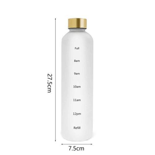 1000ml - Blanc-01 - Bouteille D'eau Portable Avec Marqueur De Temps... on Productcaster.