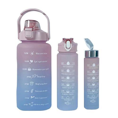 2000ml 900ml 280ml - Style2-Rose-3pcs - Bouteille D'eau De Sport De... on Productcaster.