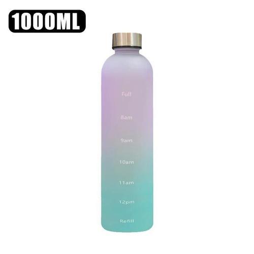 1000ml - Bouteille D'eau Réutilisable En Plastique Givré Avec Marqu... on Productcaster.