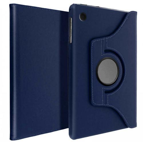 Etui Rotatif En Simili Cuir Pour Huawei Mediapad T5 10" 10.1" Bleu ... on Productcaster.