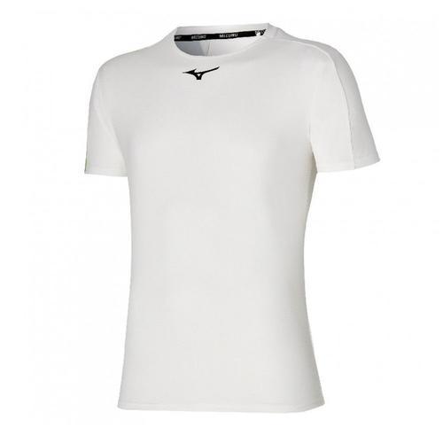 T-Shirt De Tennis Blanc Homme Mizuno Tennis Shadow on Productcaster.