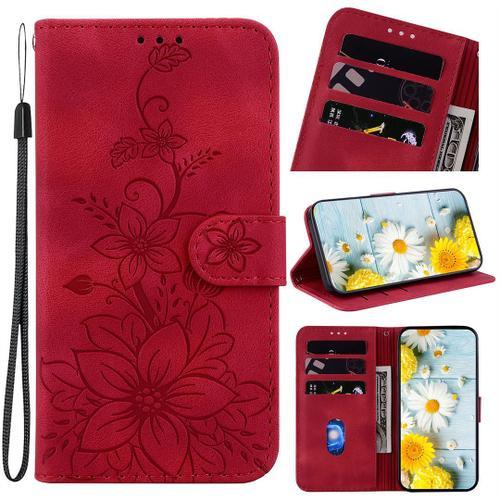 Saturcase Coque Pour Nokia G300, Fleurs De Lys Pu Cuir Magnétique F... on Productcaster.