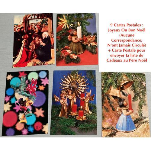 9 Cartes Postales : Joyeux Ou Bon Noël (Aucune Correspondance, N'on... on Productcaster.