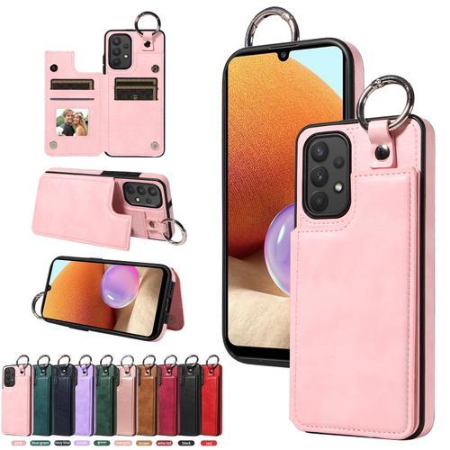 Coque Pour Samsung Galaxy A32 4g Avec Fermoir Anneau,Etui En Cuir P... on Productcaster.