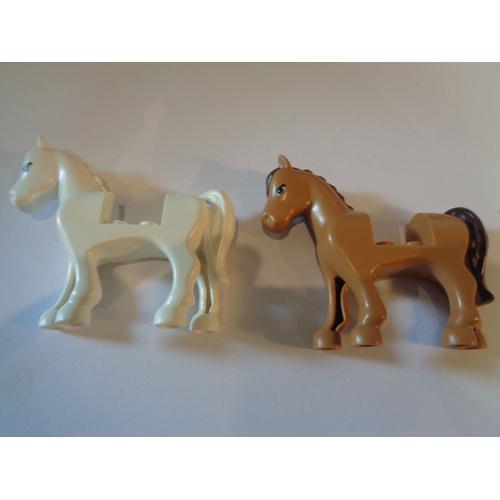 2 X Lego Minifig Animal Cheval Horse (93083) 93083c01pb02 93083c01p... on Productcaster.