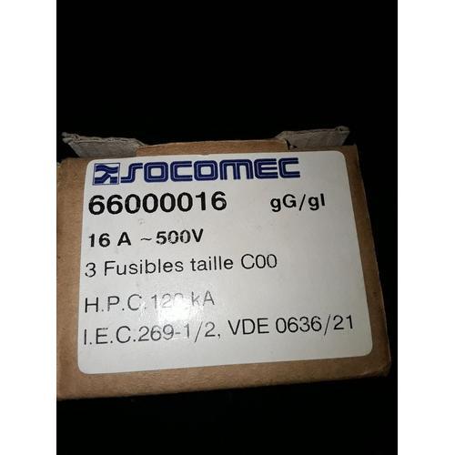 fusible a couteaux socomec 66000016 16a on Productcaster.