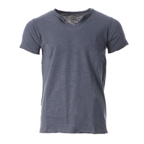 T-Shirt Bleu Foncé Homme La Maison Blaggio Marius on Productcaster.