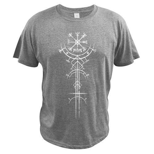 T-Shirt Ancien Viking Avec Boussole De Navigation Magique Pour Homm... on Productcaster.