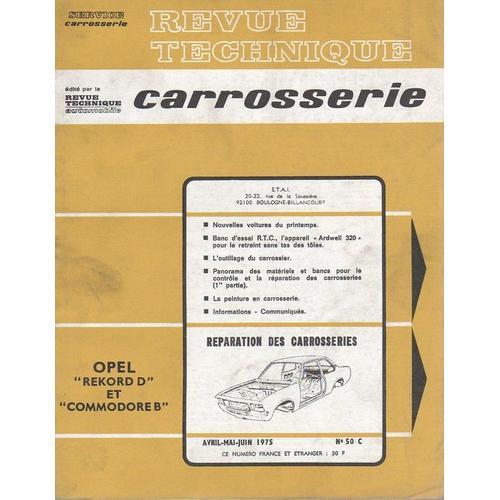 Revue Technique Carrosserie N° 50 : Opel Rekord D Et Commodore B on Productcaster.