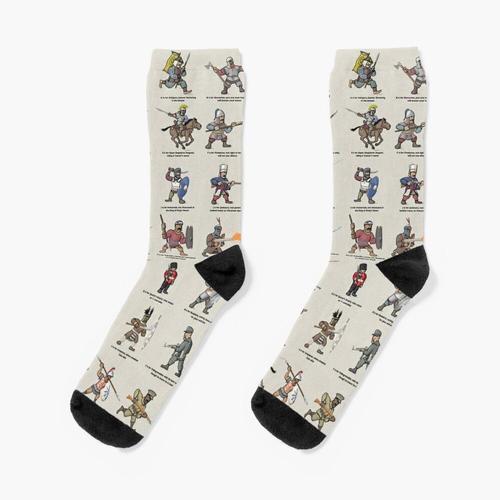 Chaussettes Taille Unique A-Z Warriors Nouveauté Fantaisie Motif Fo... on Productcaster.