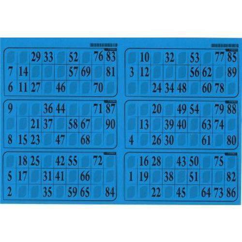 Carton Loto Plaque De 6 Traditionnel, Bleu Turquoise - Planche Mult... on Productcaster.