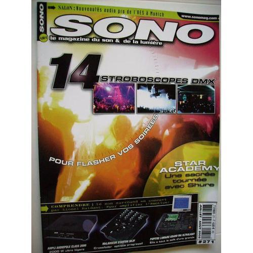 Sono Magazine N° 271 : Juillet Aout 2002 on Productcaster.