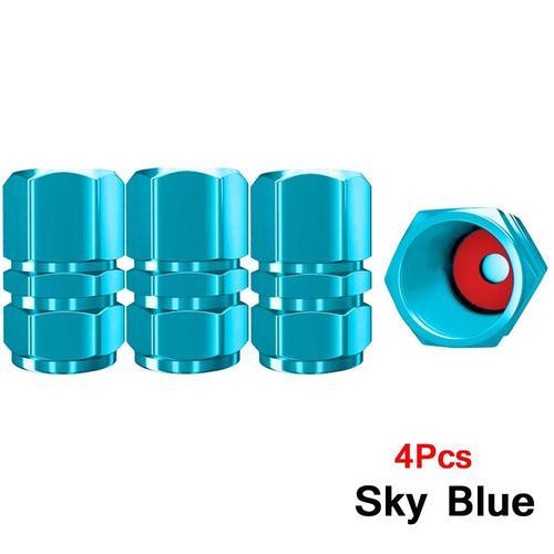 Sky Blue-4pcs - Capuchons De Valve De Pneu De Voiture En Alliage D'... on Productcaster.