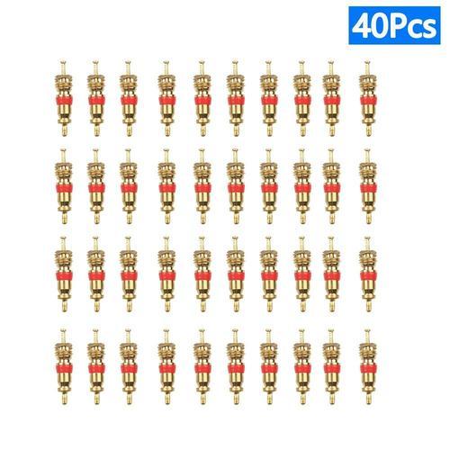 Cvc (40pcs) - Noyau De Valve En Cuivre Pour Voiture, Vélo, Moto, Ou... on Productcaster.