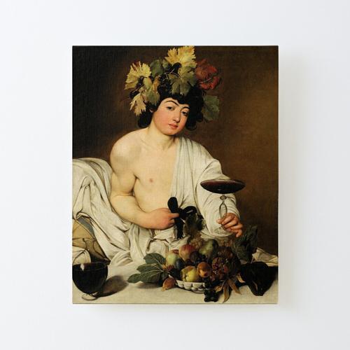 Canevas imprimer Bacchus, dieu du vin, par caravage Impression sur ... on Productcaster.