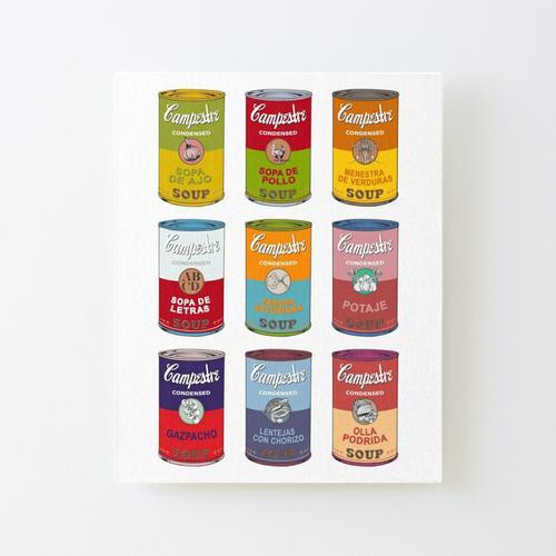 Canevas imprimer Soupes en espagnol Andy Warhol - Sopas Campestre I... on Productcaster.