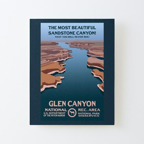 Canevas imprimer Glen Canyon Nra - le canyon que vous ne verrez jam... on Productcaster.