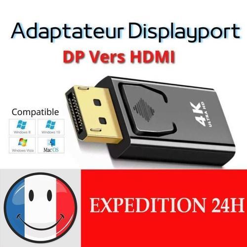 Adaptateur Convertisseur Noir Display Port DP Mâle Vers HDMI Femell... on Productcaster.