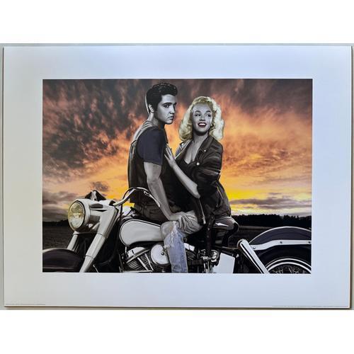 Sunset Ride - Joshua M. Nelson - Elvis Presley - Monroe - Art Print... on Productcaster.