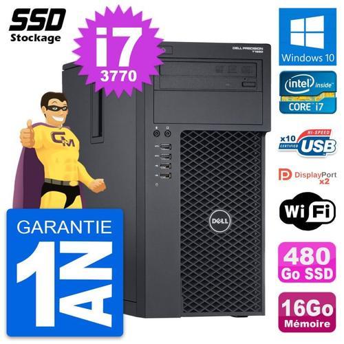 PC Tour Dell Precision T1650 MT Intel i7-3770 RAM 16Go SSD 480Go Wi... on Productcaster.