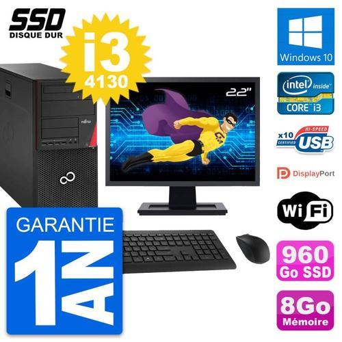 PC Tour Fujitsu P920 Ecran 22" Intel i3-4130 RAM 8Go SSD 960Go Wind... on Productcaster.