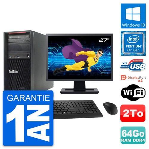 PC Tour Lenovo P320 Ecran 27" Pentium G4400 RAM 64Go Disque 2To Win... on Productcaster.