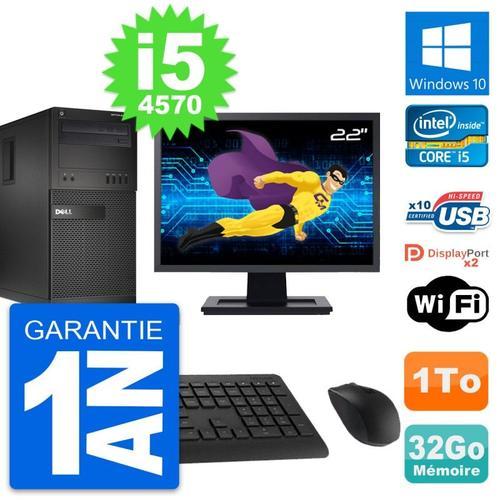 PC Tour Dell XE2 MT Ecran 22" Intel i5-4570 RAM 32Go Disque 1To Win... on Productcaster.