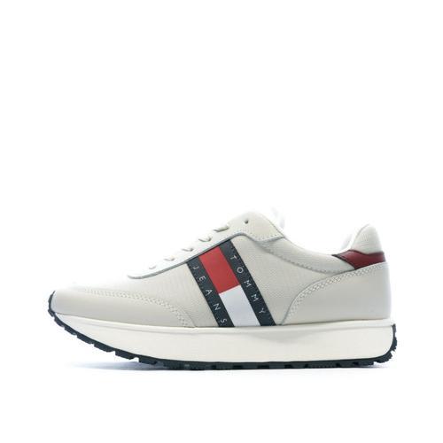 Baskets Grises Femme Tommy Jeans Retro Runner - 39 on Productcaster.