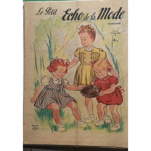 Le Petit Echo De La Mode 25 Mai 1947 N°21 on Productcaster.